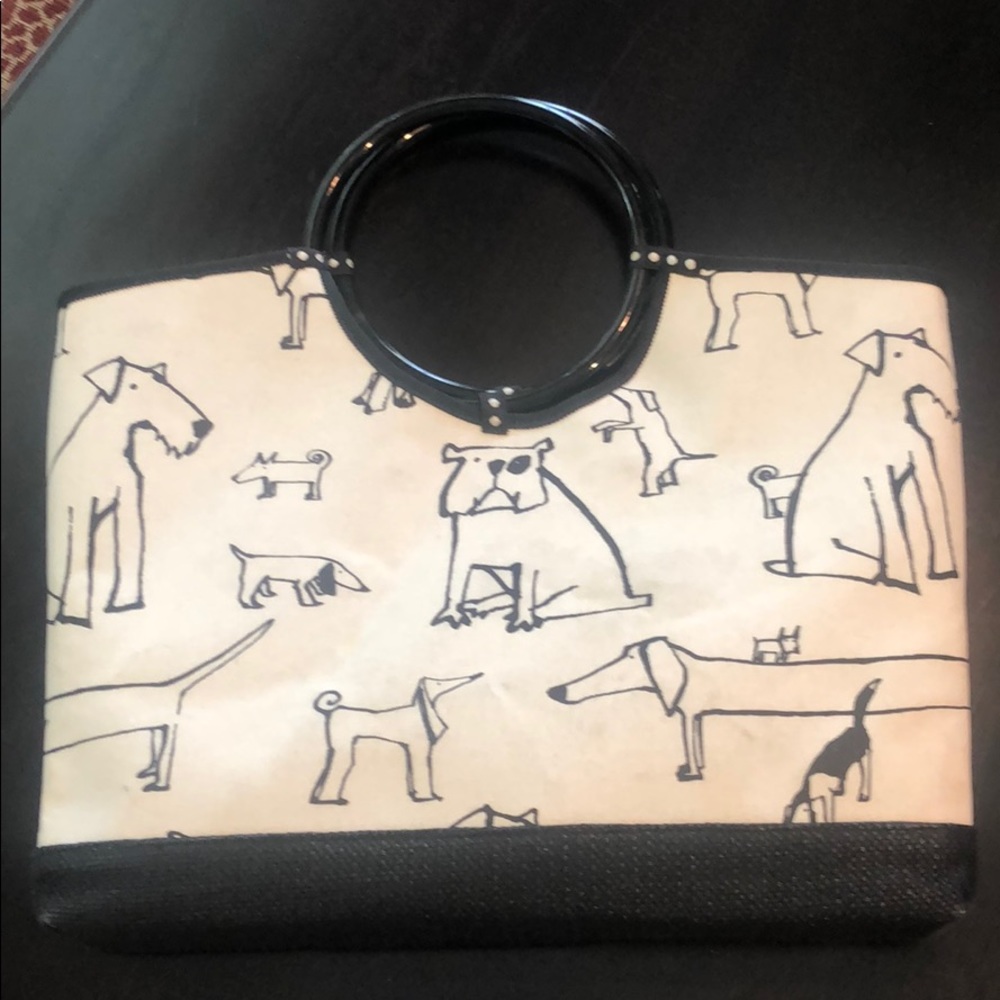 Nicole Vandyke vintage handbag with custom fabric